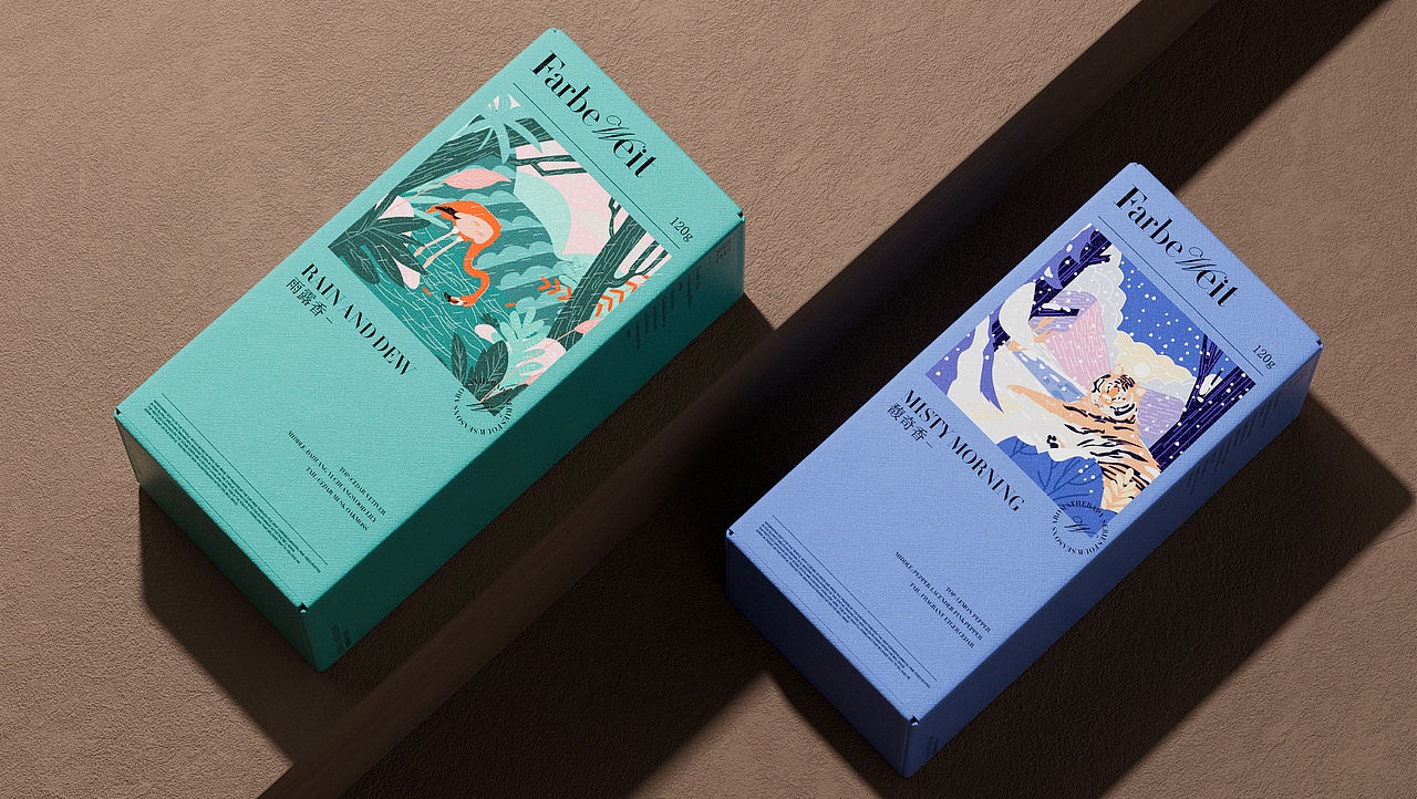 FarbeWeit四季系列香薰品牌包装