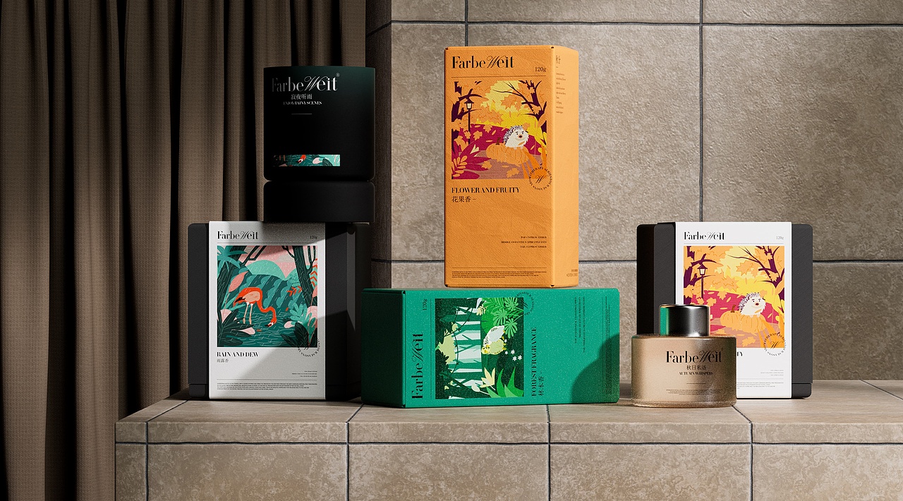 FarbeWeit四季系列香薰品牌包装