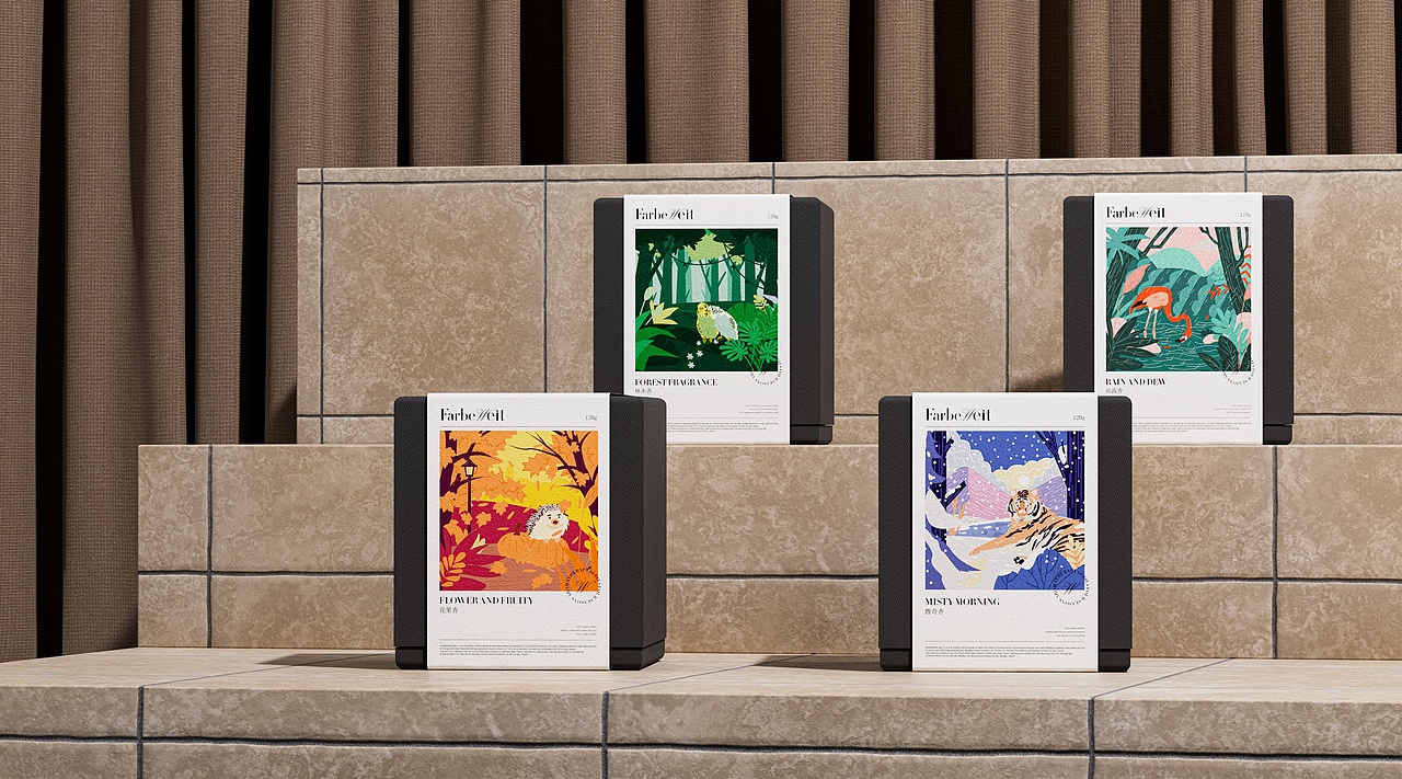 FarbeWeit四季系列香薰品牌包装