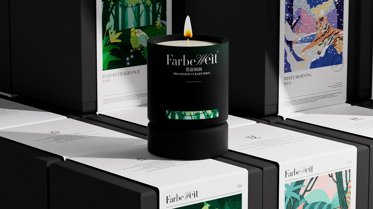 FarbeWeit四季系列香薰品牌包装