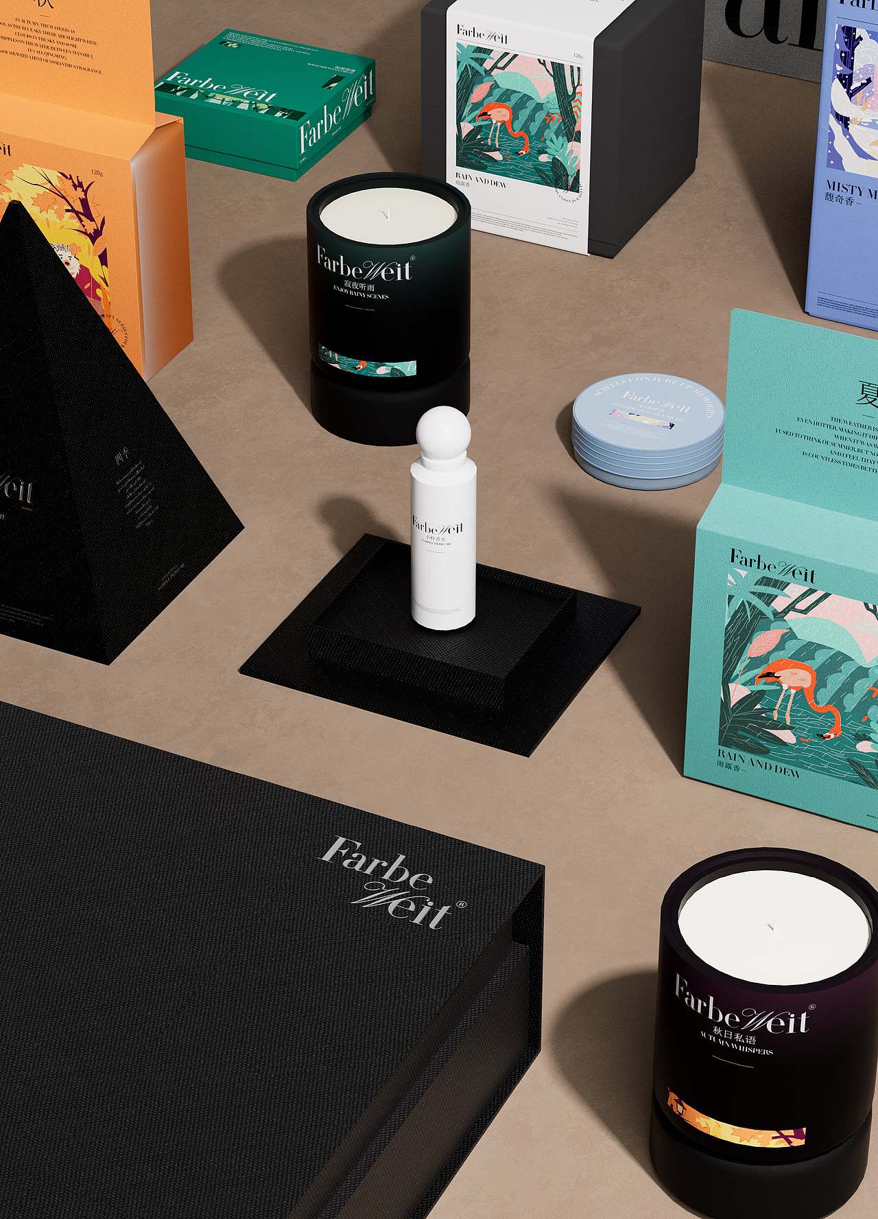 FarbeWeit四季系列香薰品牌包装