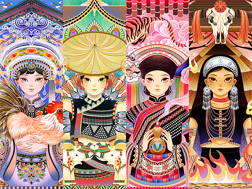 万象织梦 · 以她之名 | 民族系列人物插画（一）