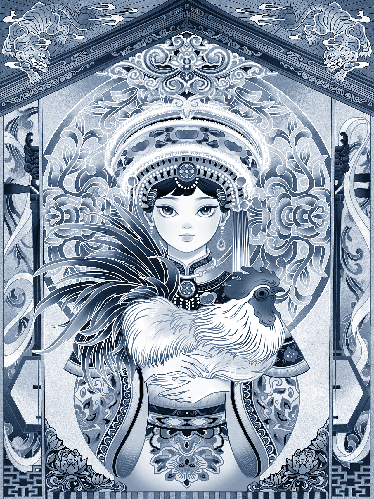 万象织梦 · 以她之名 | 民族系列人物插画（一）（图ZMzg3MjM2MTc2） - 商业插画 - 站酷设计师monnea原创素材 - 站酷ZCOOL