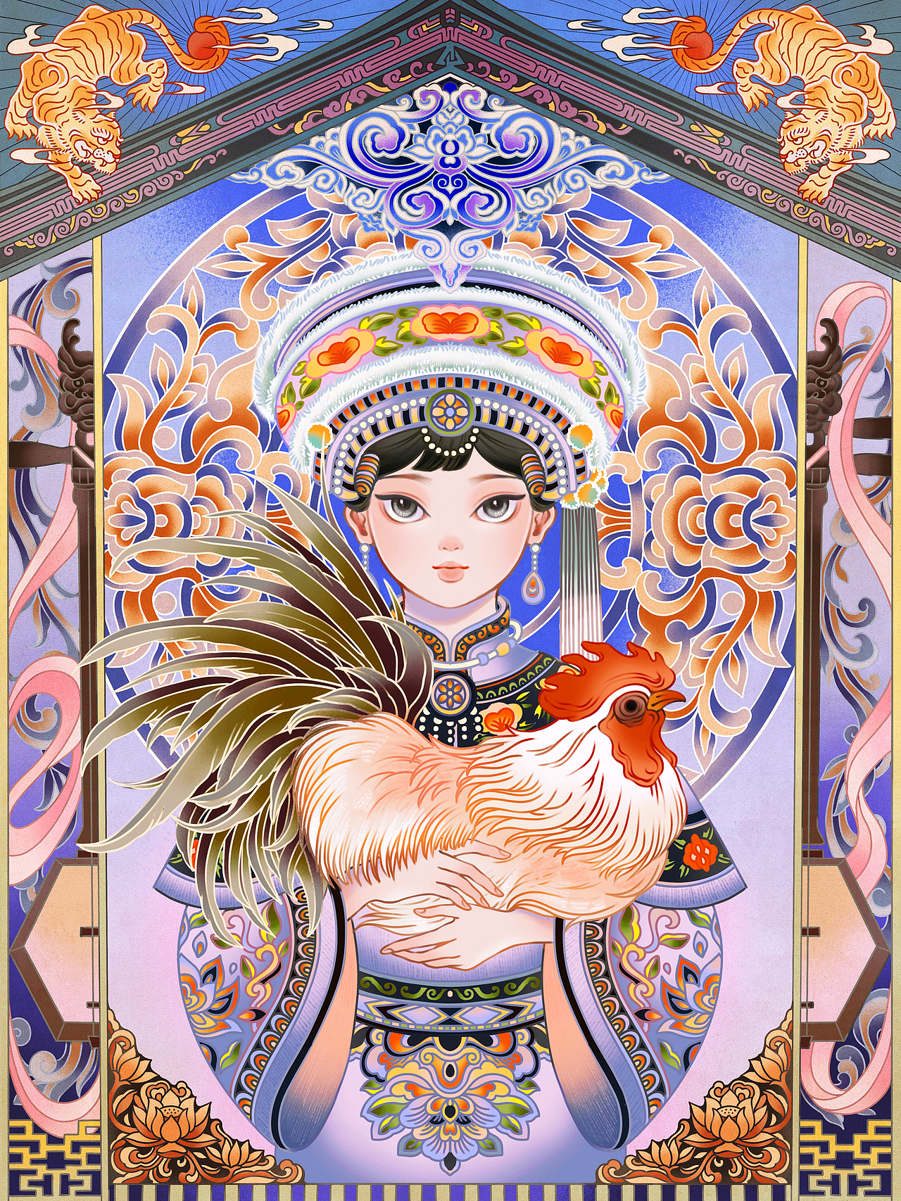 万象织梦 · 以她之名 | 民族系列人物插画（一）（图ZMzg3MjM2MTgw） - 商业插画 - 站酷设计师monnea原创素材 - 站酷ZCOOL