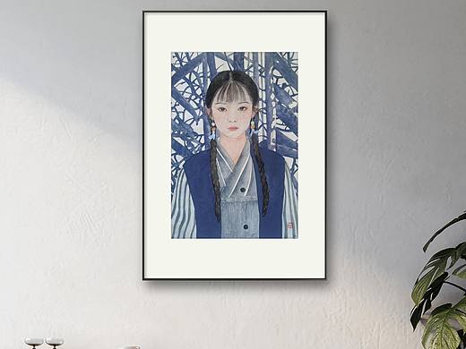 原创手绘工笔人物画