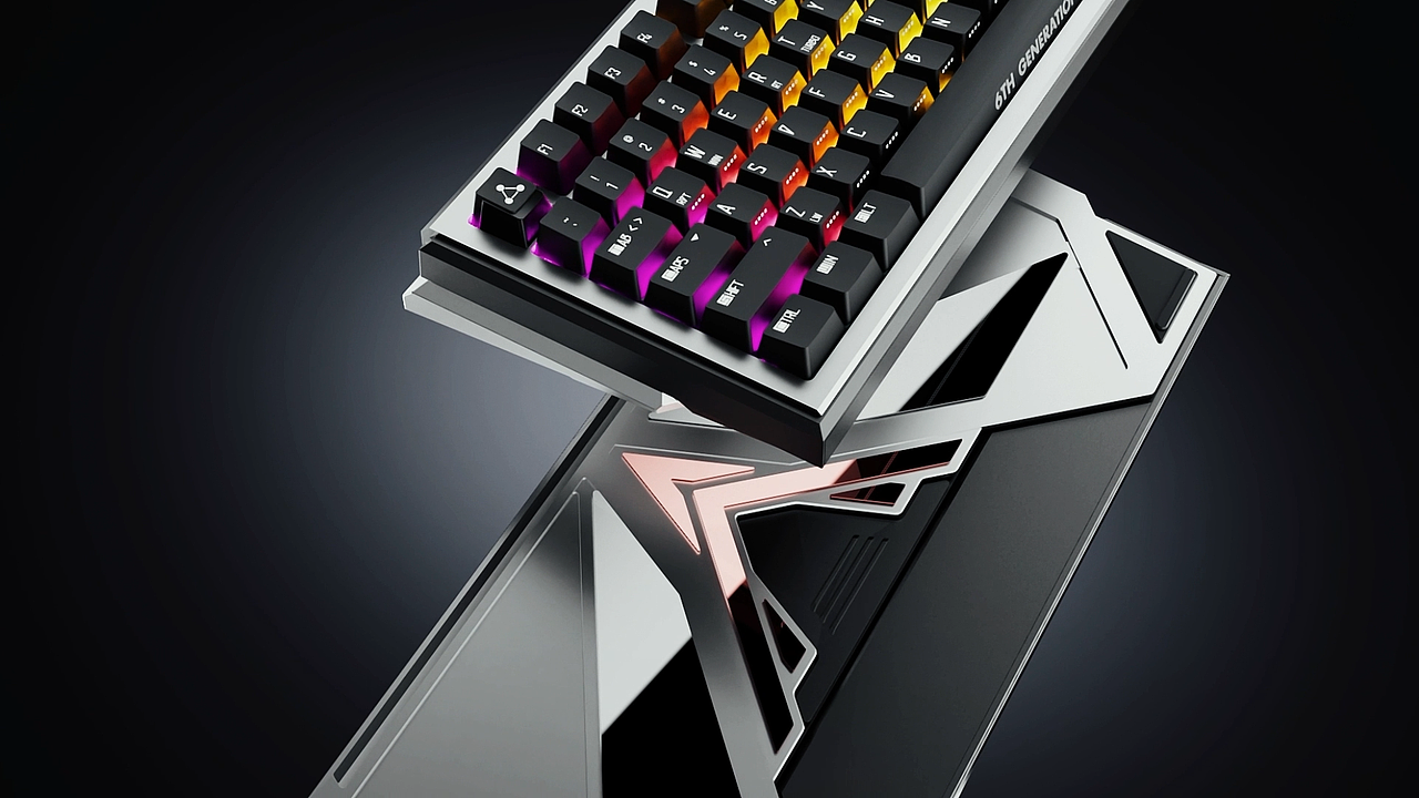 无垠深空 | 醉鹿A75Ultra磁轴键盘（图ZMzg3MjY1MDky） - 动画/影视 - 站酷设计师天翎星画工作室原创素材 - 站酷ZCOOL