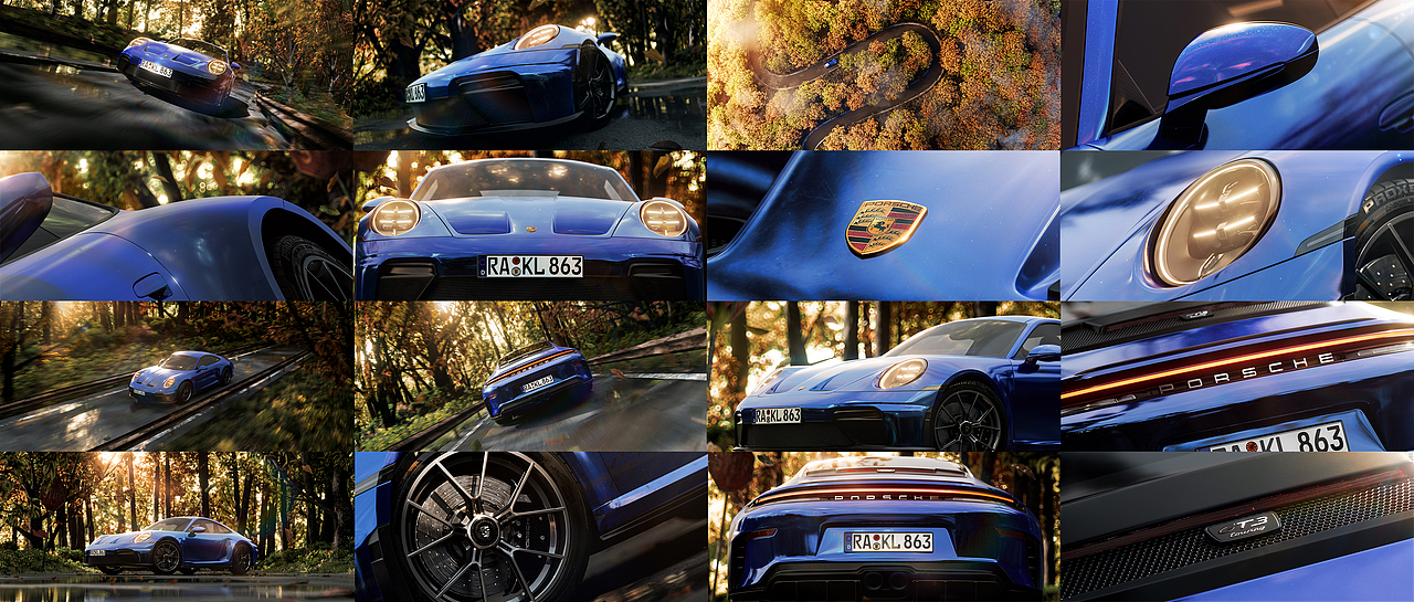 「Porshche 911 GT3 Touring 2025」(图ZMzg3MjgxOTEy) - 产品 - 站酷设计师lemonjam原创素材 - 站酷ZCOOL