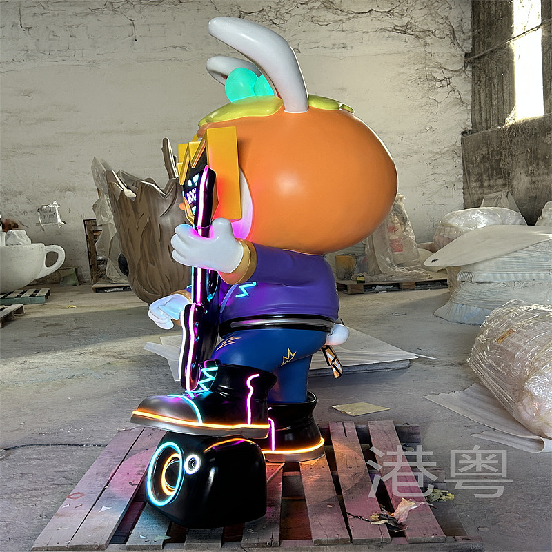 灯光艺术IP吉祥物卡通雕塑装置