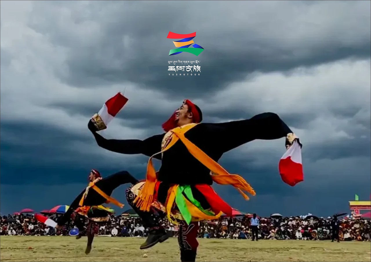 玉树文旅标志logo标识导视设计，打水漂方案大集锦