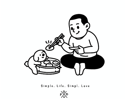 简笔画/武汉小吃（个人主页-ZNzE1Njg1MjA=） - 艺术插画 - 站酷设计师插画师傅逗原创素材 - 站酷ZCOOL