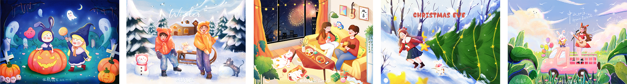 橘猫插画的个人主页（封面预览） - 主页封面设置 - 站酷设计师橘猫插画原创素材 - 站酷ZCOOL