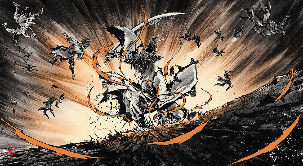 水墨风/武侠动画/片头插画（图ZMzg3MzE5ODU2） - 商业插画 - 站酷设计师弎丈原创素材 - 站酷ZCOOL