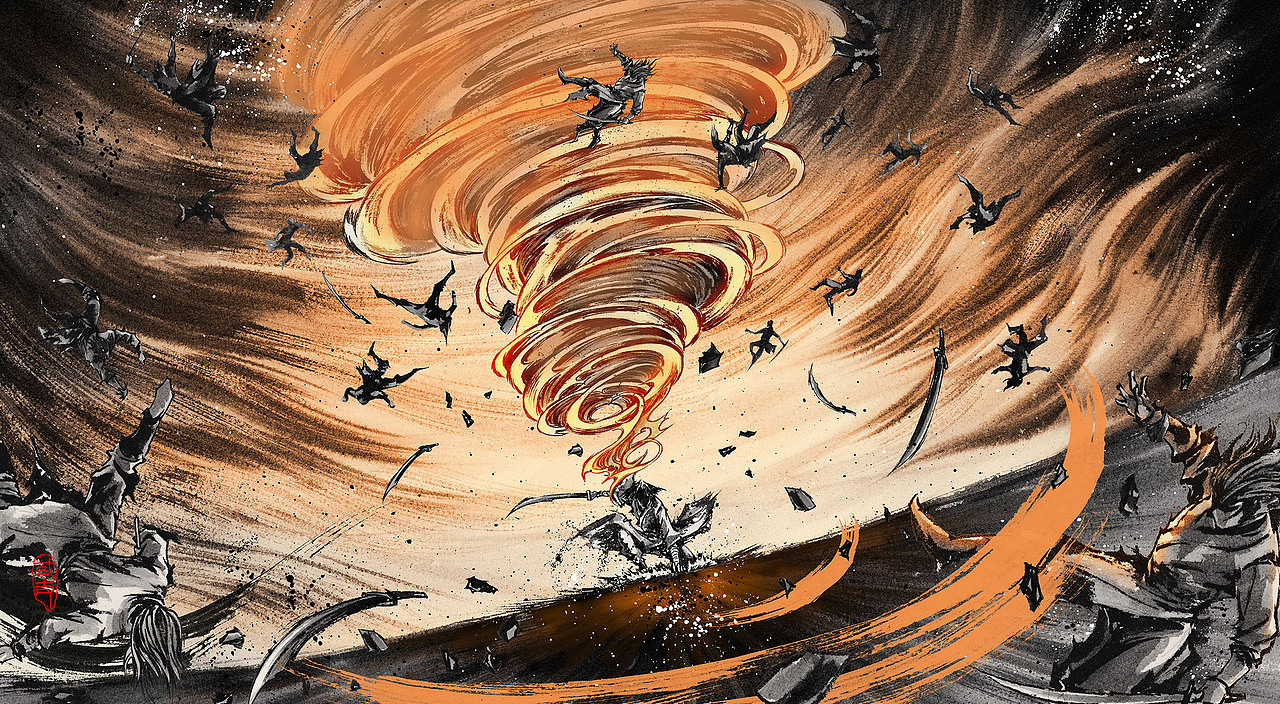 水墨风/武侠动画/片头插画（图ZMzg3MzE5ODYw） - 商业插画 - 站酷设计师弎丈原创素材 - 站酷ZCOOL