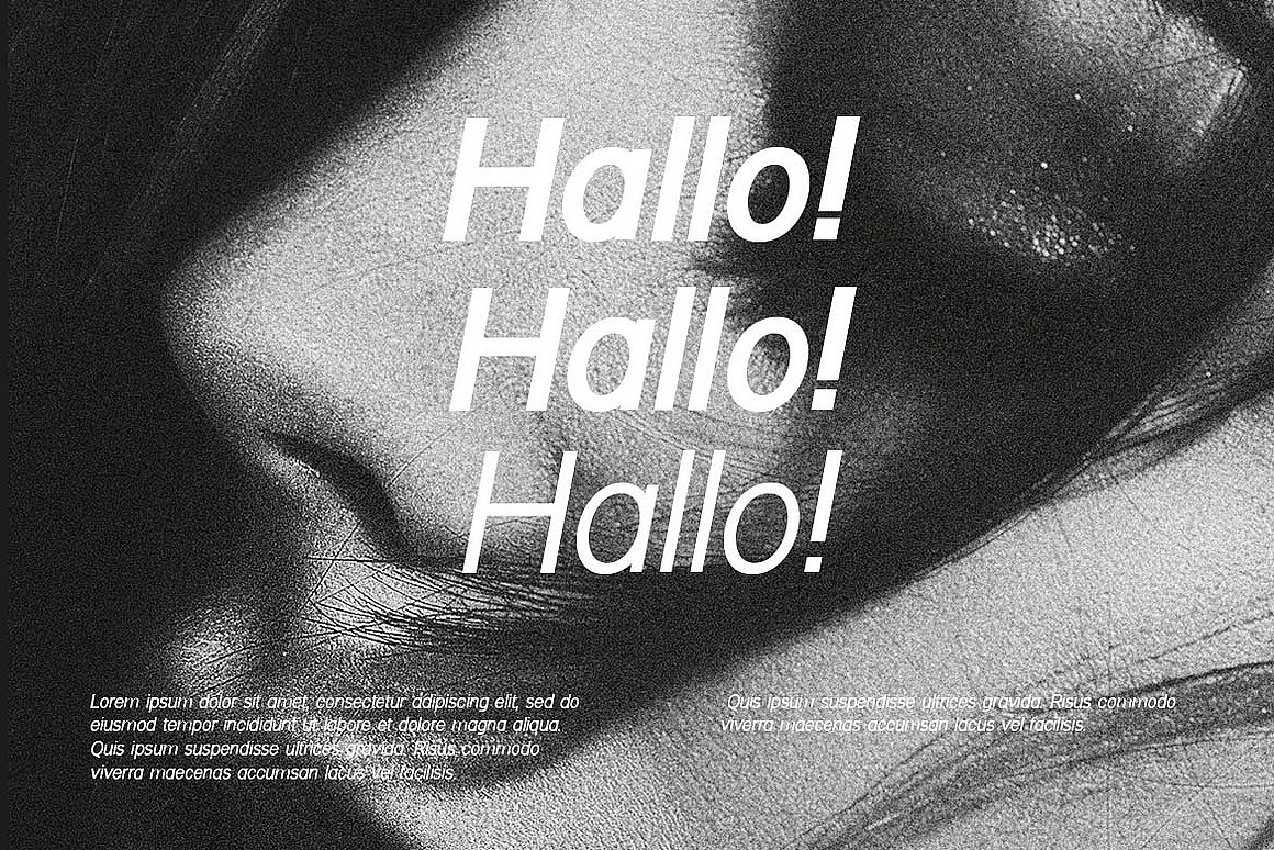 9款现代优雅时尚画册海报封面标题无衬线英文字体家族