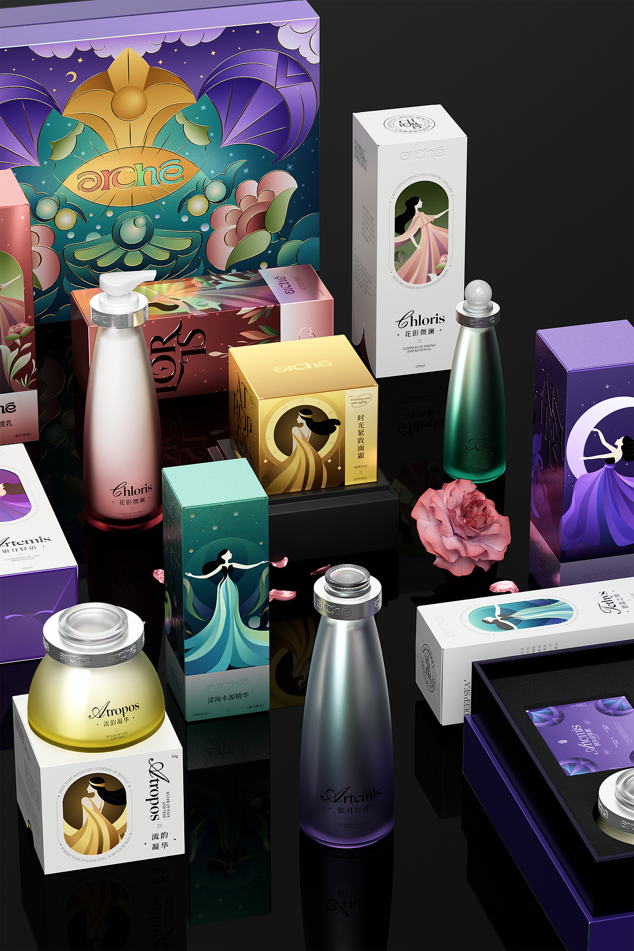 护肤品包装设计丨希腊文化系列