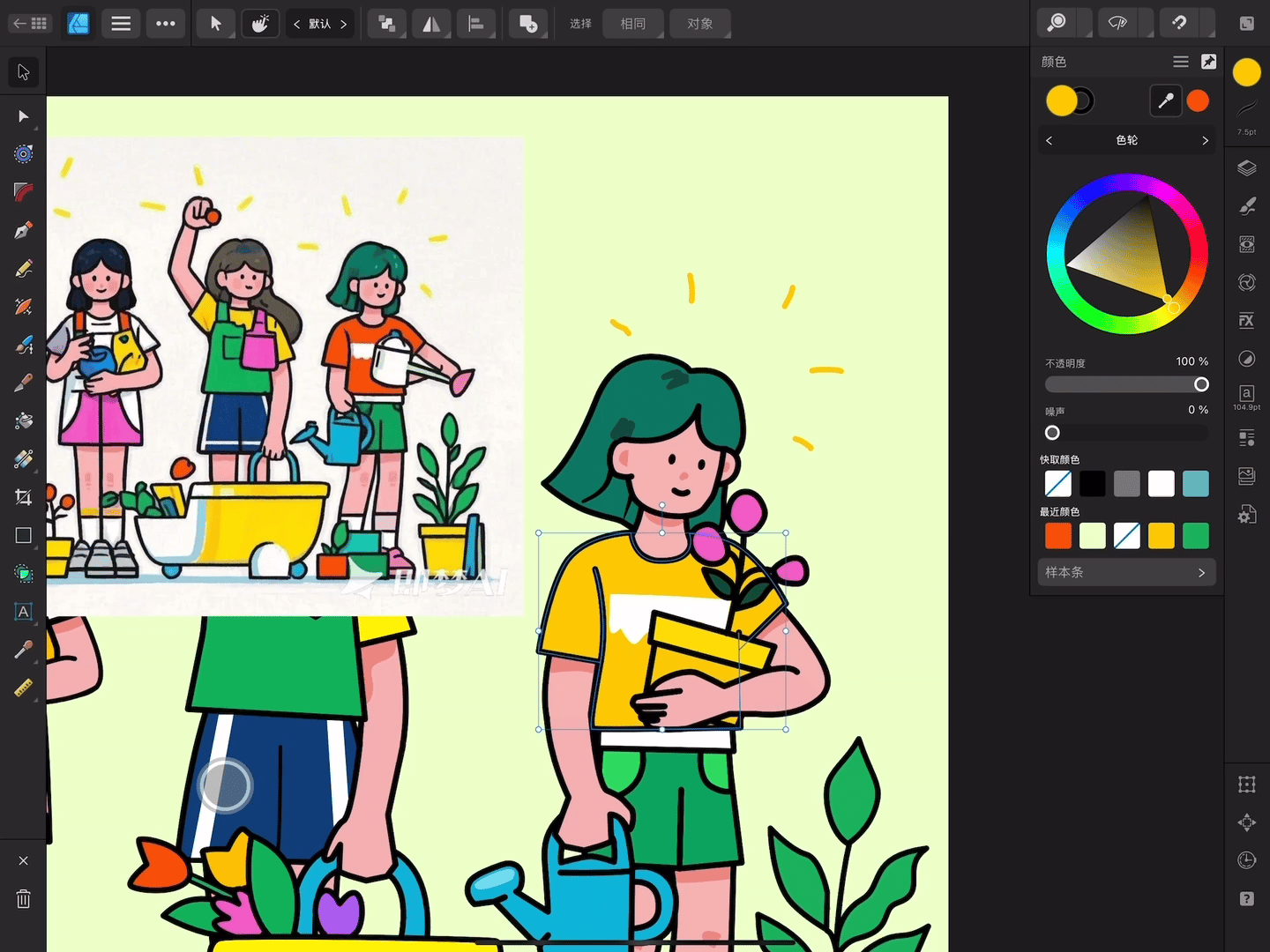 AUCG助力affinity designer，Ipad轻松画矢量（图ZMzg3MzgzMzM2） - AI作品 - 站酷设计师大家鼠原创素材 - 站酷ZCOOL