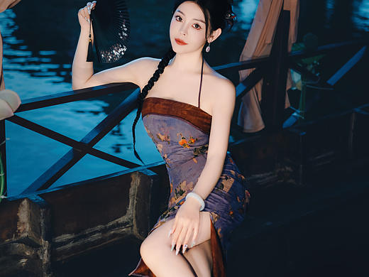 旗袍美女，东方神韵。