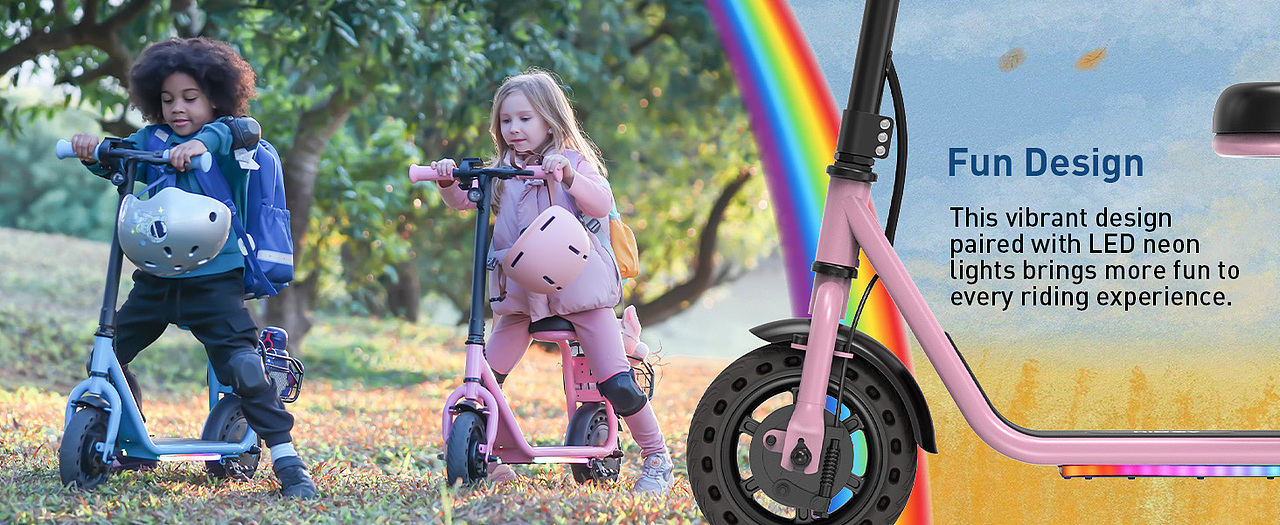 hiboy Q2 Lite 儿童款 亚马逊 主图 a+ 粉色