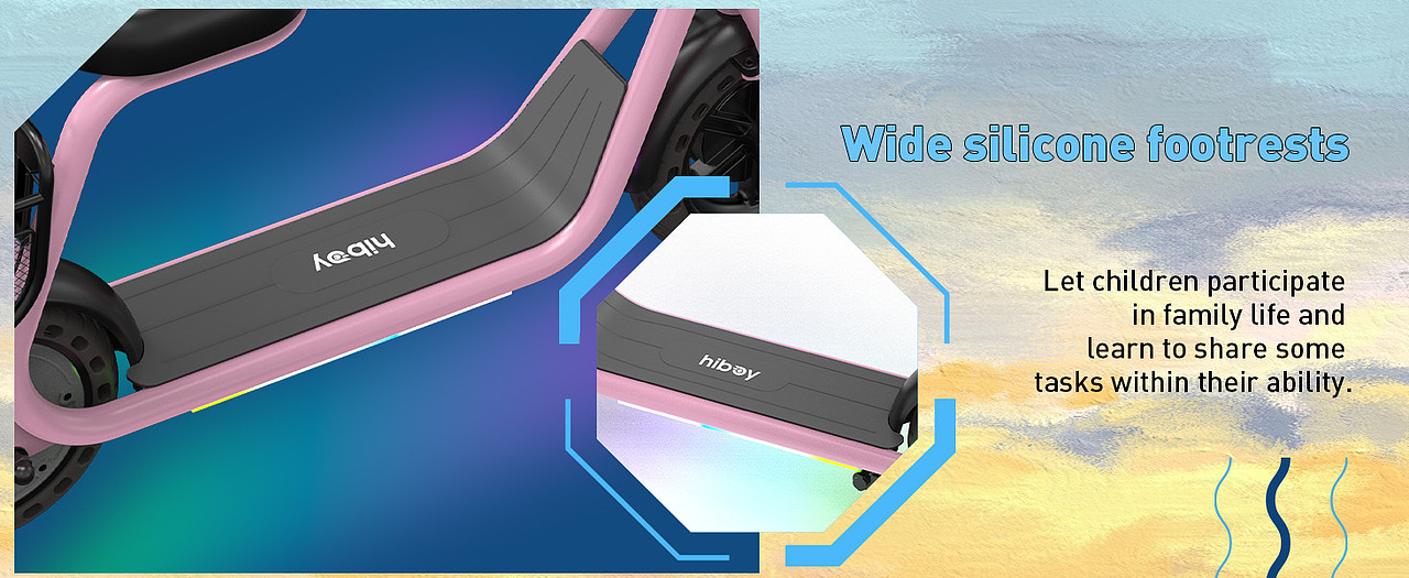 hiboy Q2 Lite 儿童款 亚马逊 主图 a+ 粉色