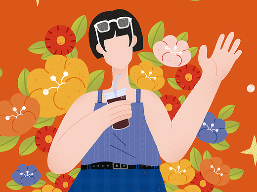 少女和花系列