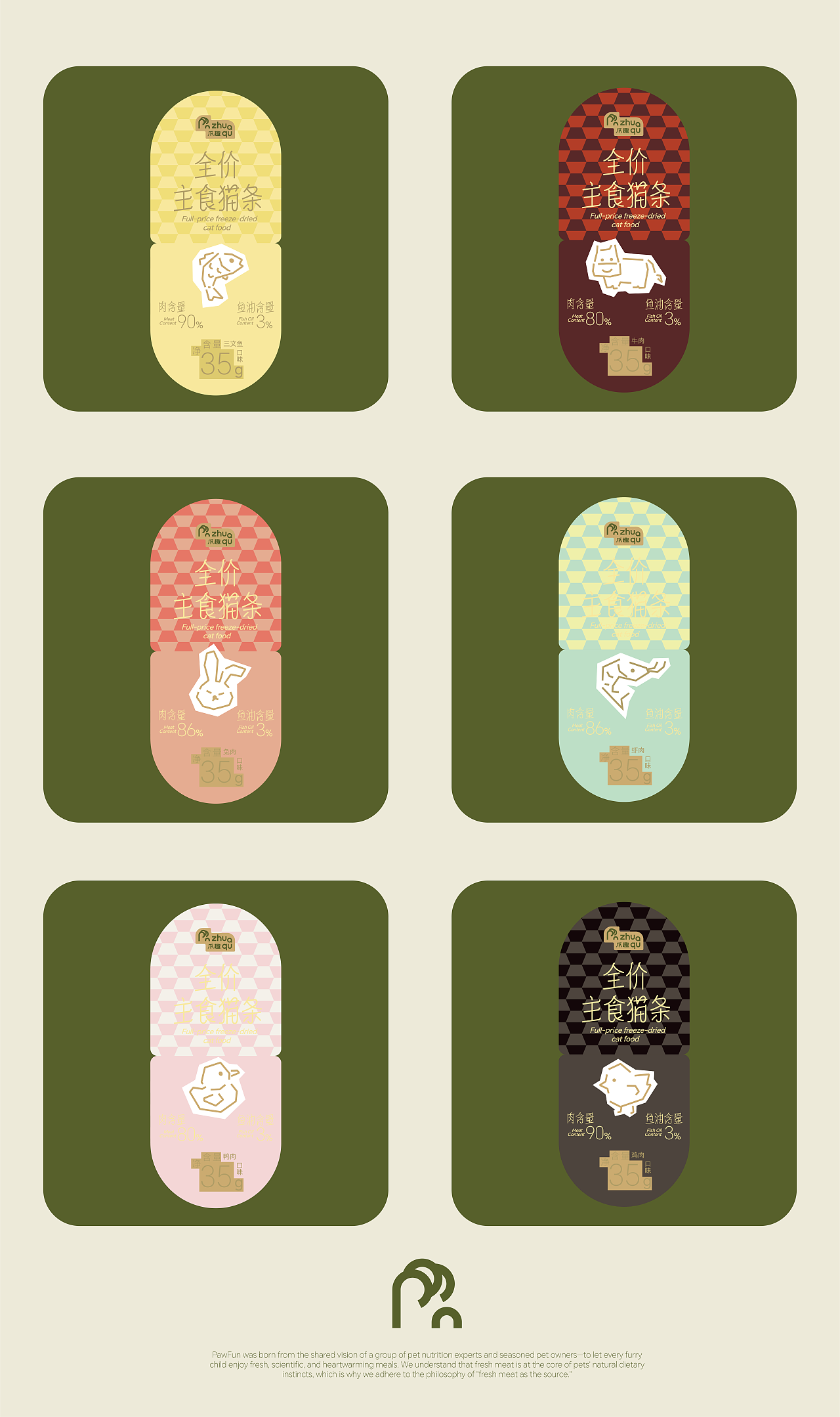 爪趣猫粮品牌包装设计（图ZMzg3NDE0ODY0） - 包装 - 站酷设计师西瓜篮子原创素材 - 站酷ZCOOL