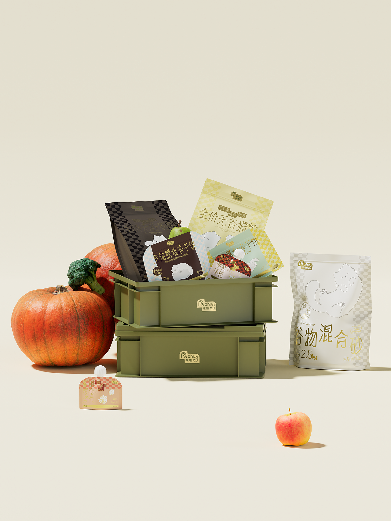 爪趣猫粮品牌包装设计（图ZMzg3NDE1Mzgw） - 包装 - 站酷设计师西瓜篮子原创素材 - 站酷ZCOOL