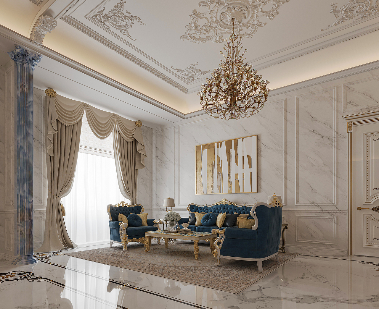 印度客户私宅（图ZMzg3NDIzNDQ0） - 家装设计 - 站酷设计师空间表现师_Alan原创素材 - 站酷ZCOOL