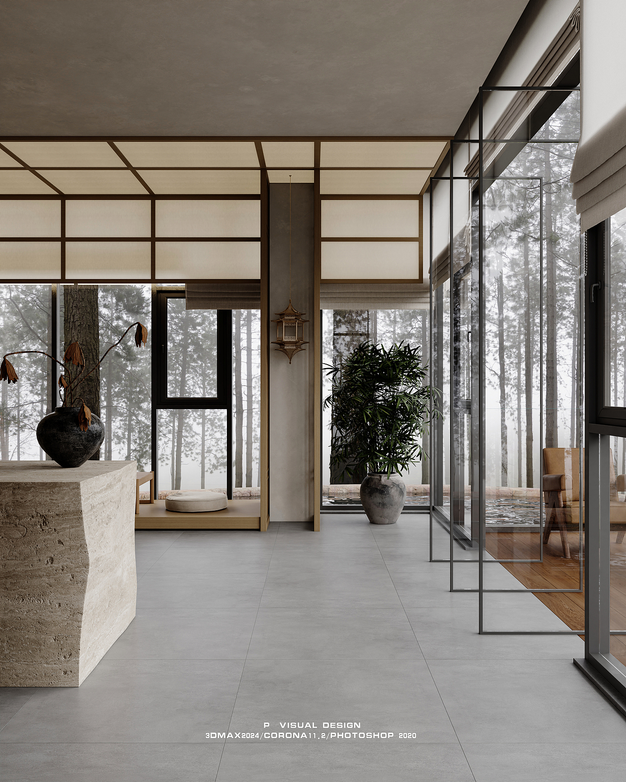 禅意茶舍（图ZMzg3NDI3NzI4） - 商业空间设计 - 站酷设计师痞痞痞老板原创素材 - 站酷ZCOOL