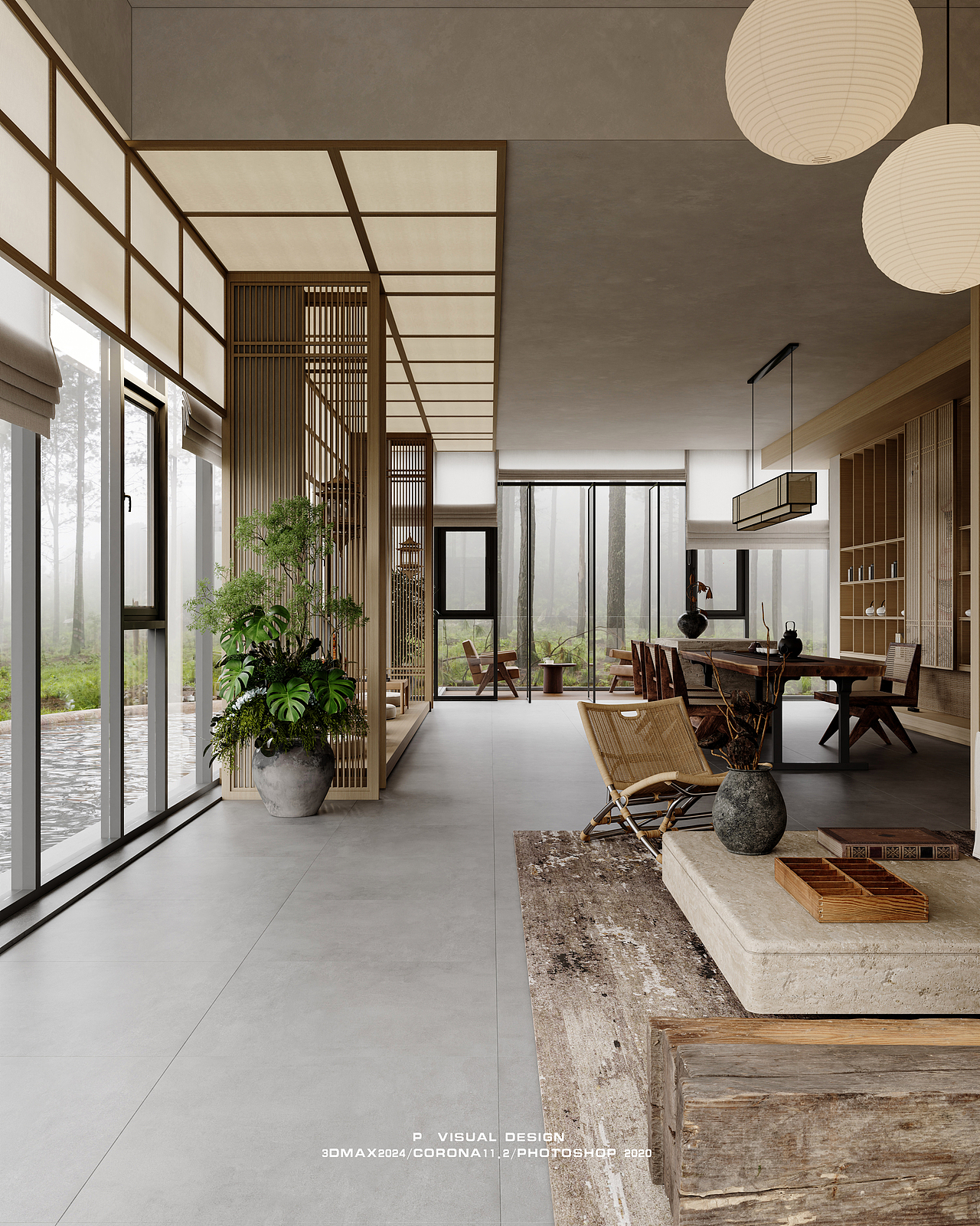 禅意茶舍（图ZMzg3NDI3NzQw） - 商业空间设计 - 站酷设计师痞痞痞老板原创素材 - 站酷ZCOOL