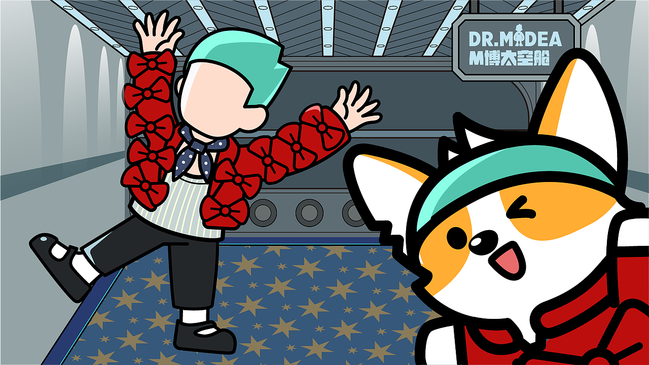 M博太空幻想曲-by火兔设计（图ZMzg3NDUzMTYw） - IP形象 - 站酷设计师火兔设计原创素材 - 站酷ZCOOL