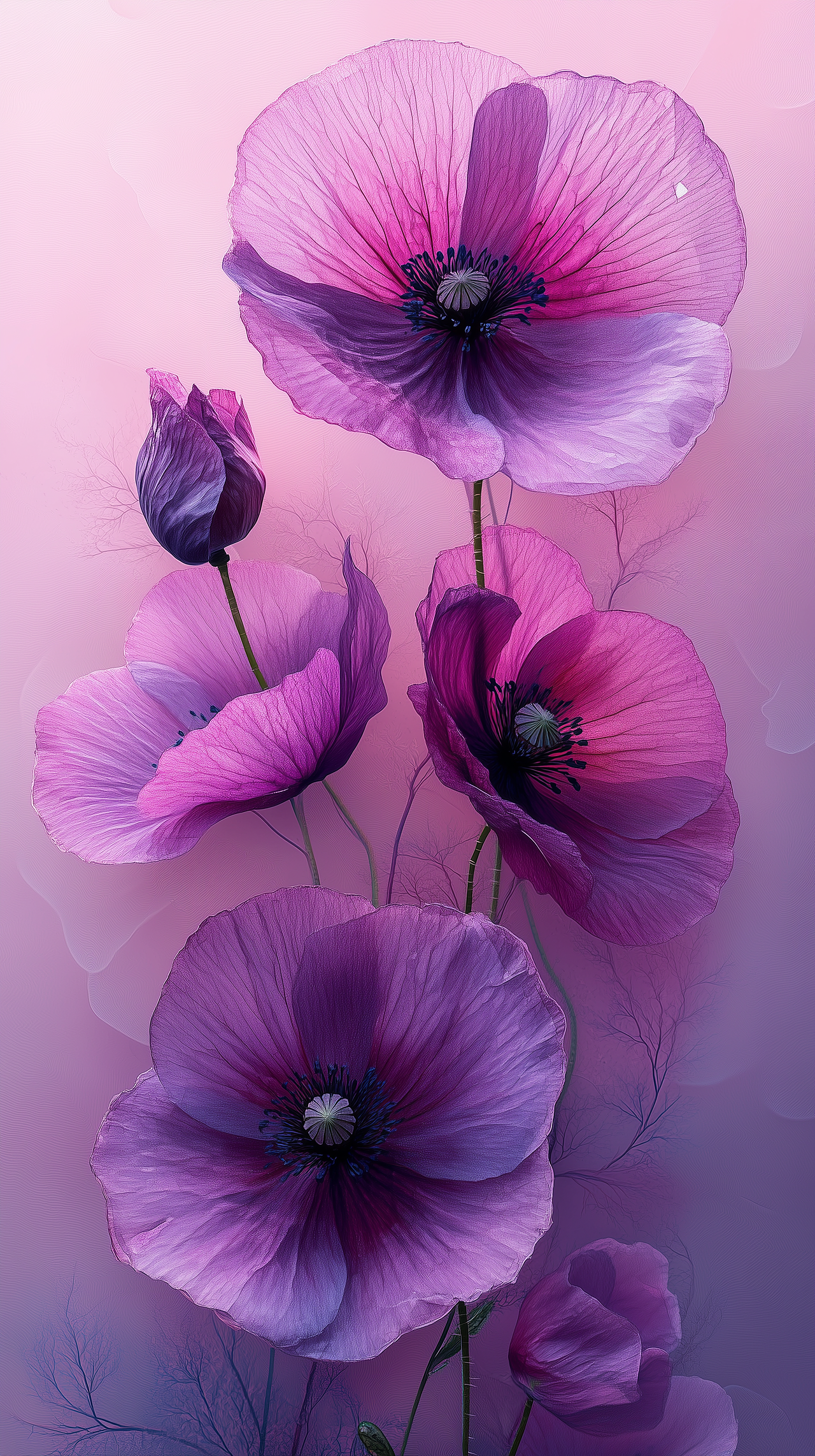AIGC🌈罂粟花poppy flowers（图ZMzg3NDY1OTA0） - AI作品 - 站酷设计师爱生活的麦芽糖原创素材 - 站酷ZCOOL