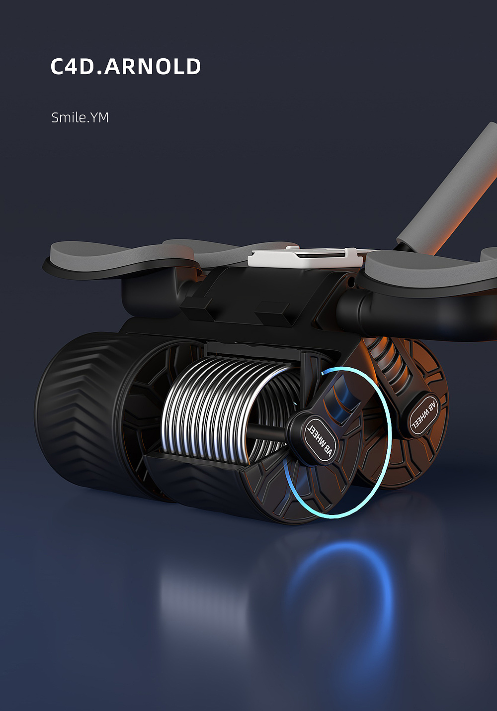 运动器材│健腹轮│C4D产品建模渲染（图ZMzg3NDY5NDQ0） - 场景 - 站酷设计师Smile_YM原创素材 - 站酷ZCOOL