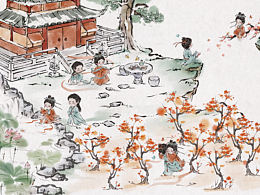 节气类水墨风插画