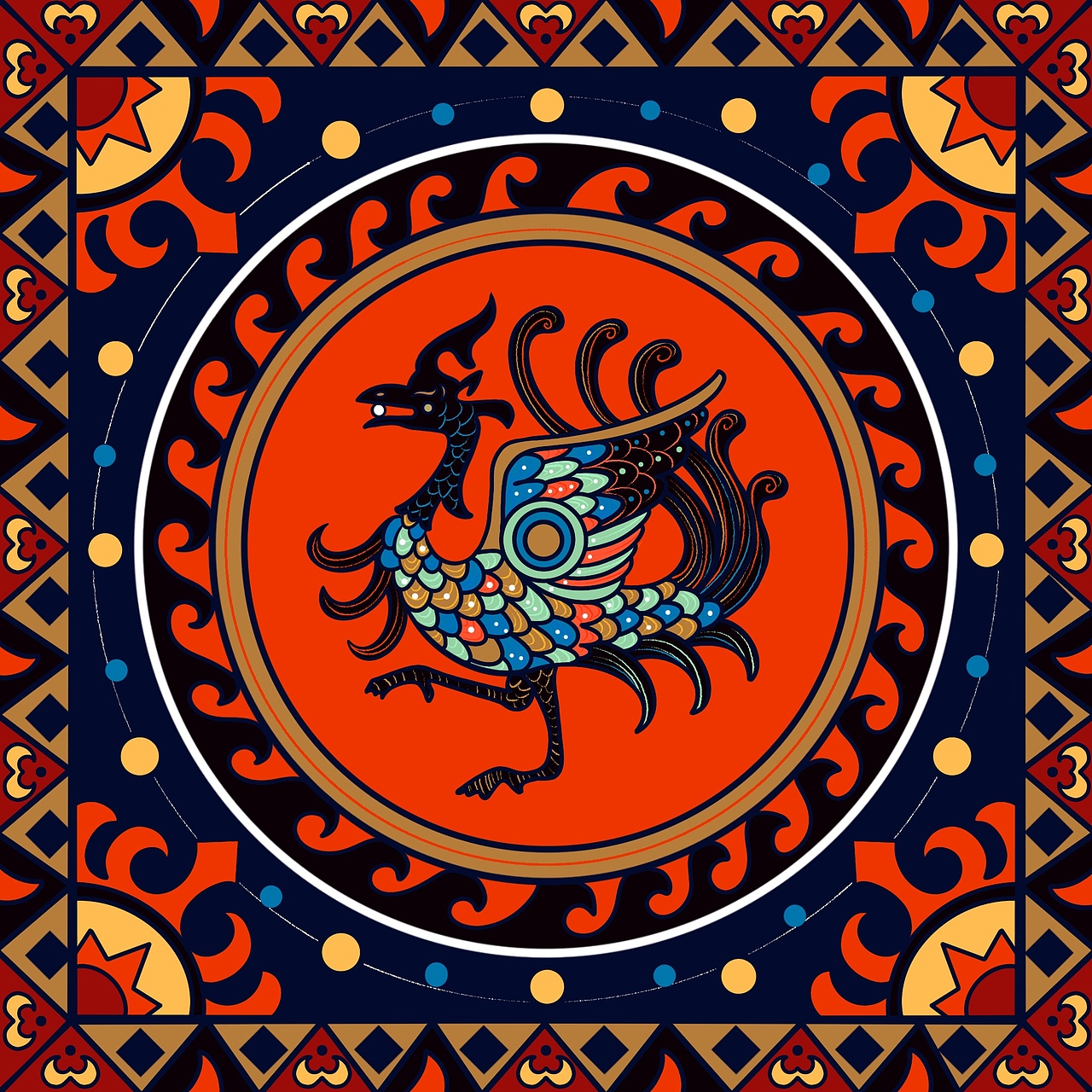 传统民族纹样2.0（色版一）（图ZMzg3NDc3MTI0） - 商业插画 - 站酷设计师蹭不上热度的子初原创素材 - 站酷ZCOOL