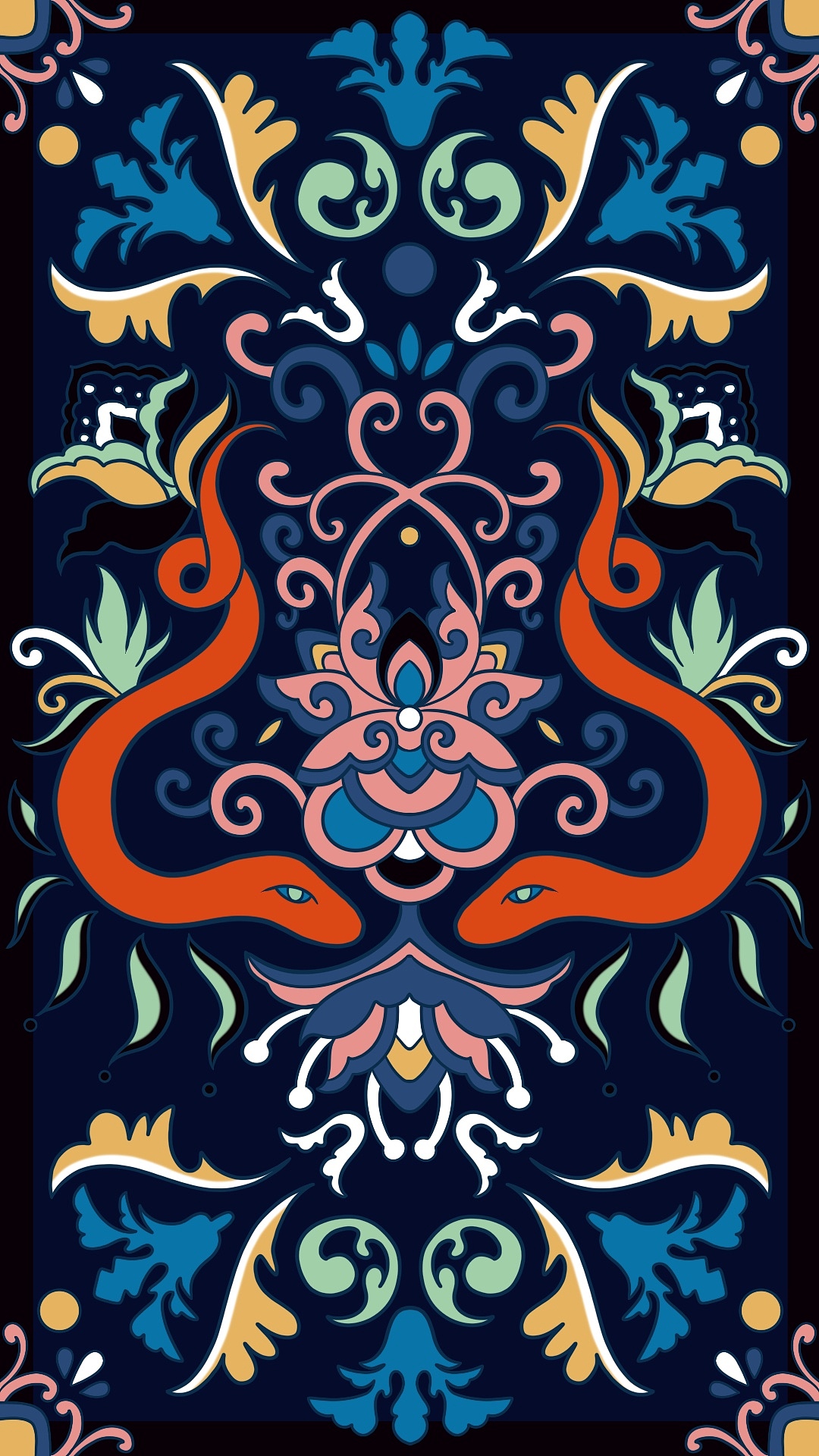 传统民族纹样2.0（色版一）（图ZMzg3NDc3MTA4） - 商业插画 - 站酷设计师蹭不上热度的子初原创素材 - 站酷ZCOOL