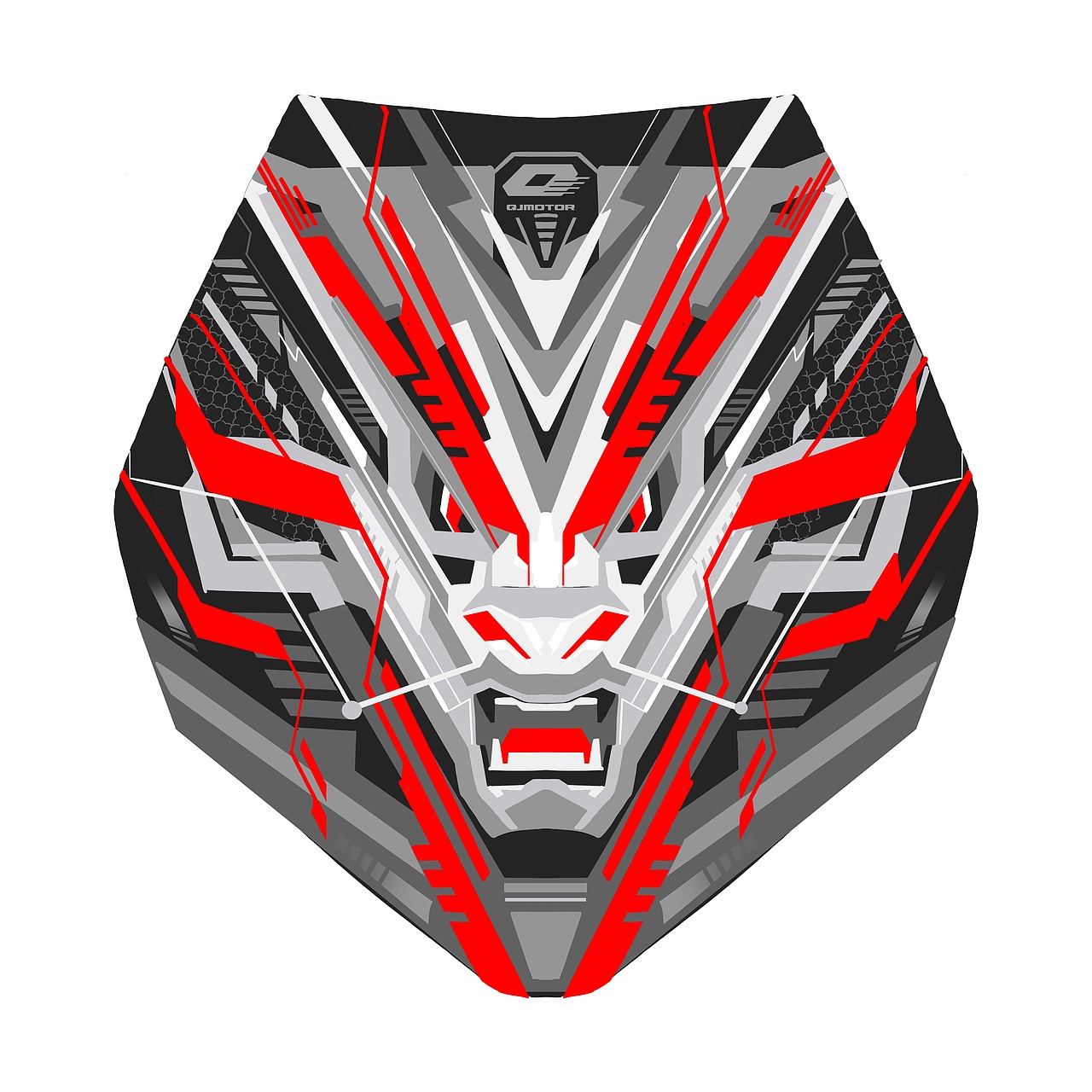 钱江摩托【鸿150RS】前盖板印花设计（图ZMzg3NTA3NjY4） - 商业插画 - 站酷设计师晨鸣达原创素材 - 站酷ZCOOL