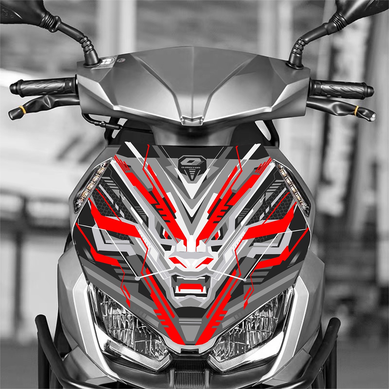 钱江摩托【鸿150RS】前盖板印花设计（图ZMzg3NTA3Njcy） - 商业插画 - 站酷设计师晨鸣达原创素材 - 站酷ZCOOL