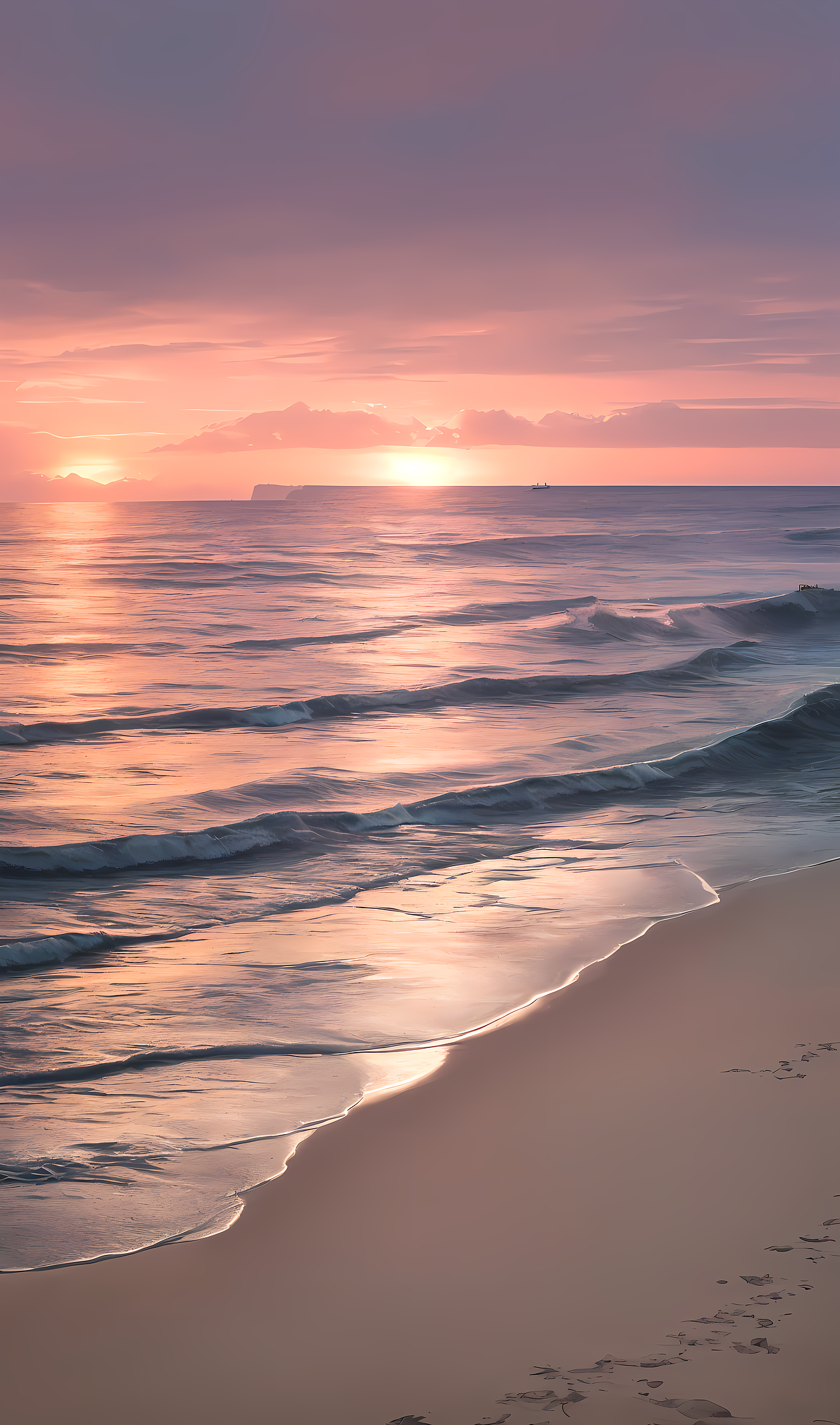 AI(comfyUI)海滩“潮起潮落,时光如梭”