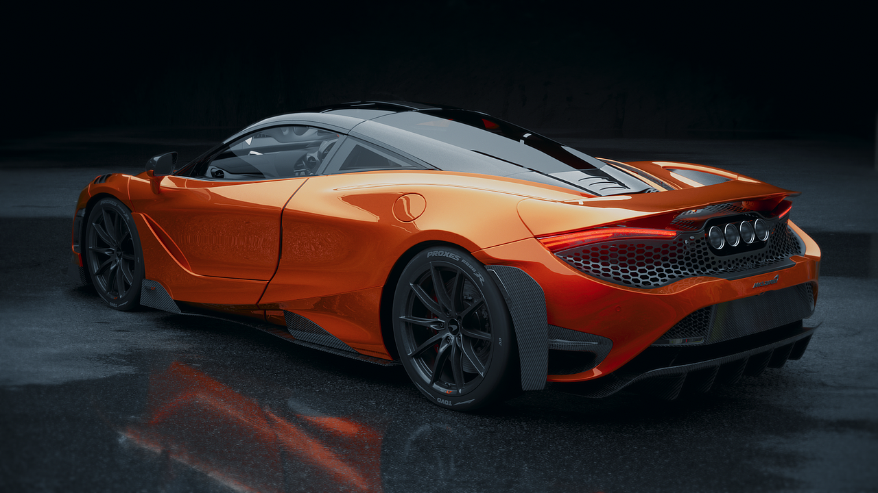 汽车渲染练习 迈凯伦765