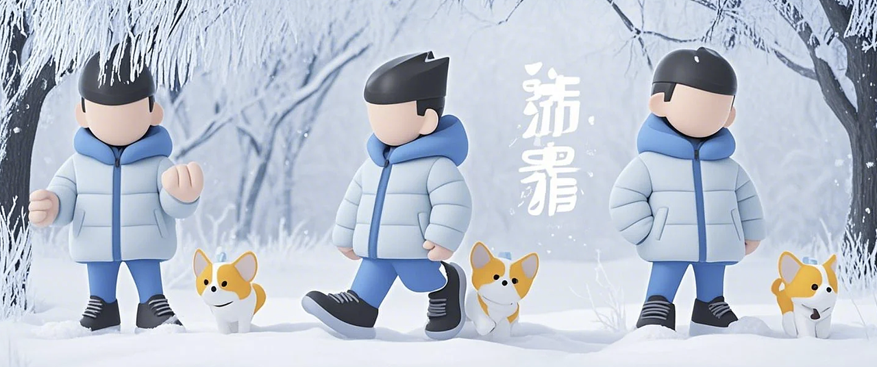 24节气——霜降（图ZMzg3NTIyOTky） - IP形象 - 站酷设计师宫三33原创素材 - 站酷ZCOOL