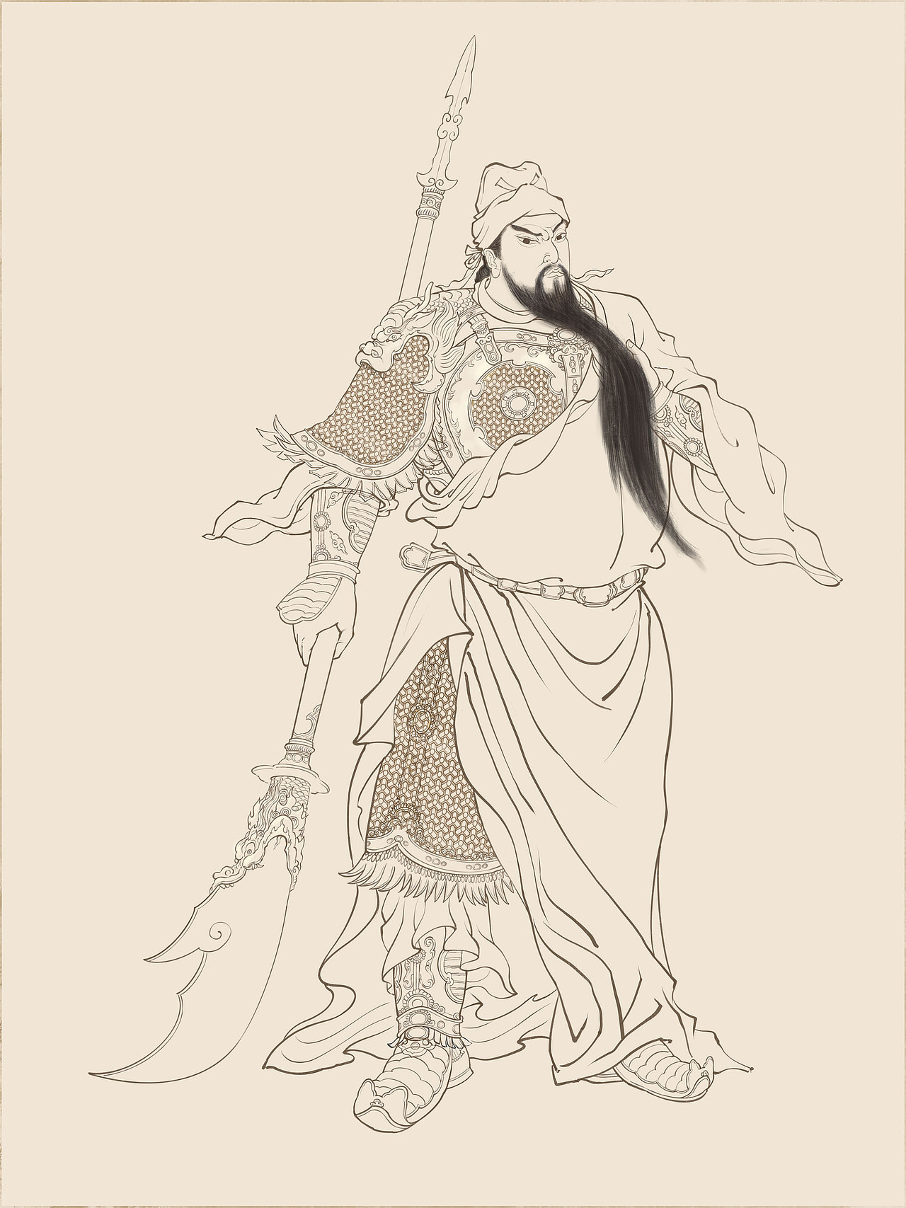 山西运城关帝庙插画（图ZMzg3NTI1NjY0） - 商业插画 - 站酷设计师西里大大原创素材 - 站酷ZCOOL