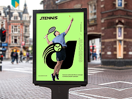 原创——"J"符号暴击!网球俱乐部极简美学