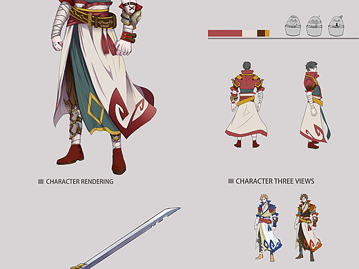 最开始做设计时的一些老画，有很多模仿的成分在