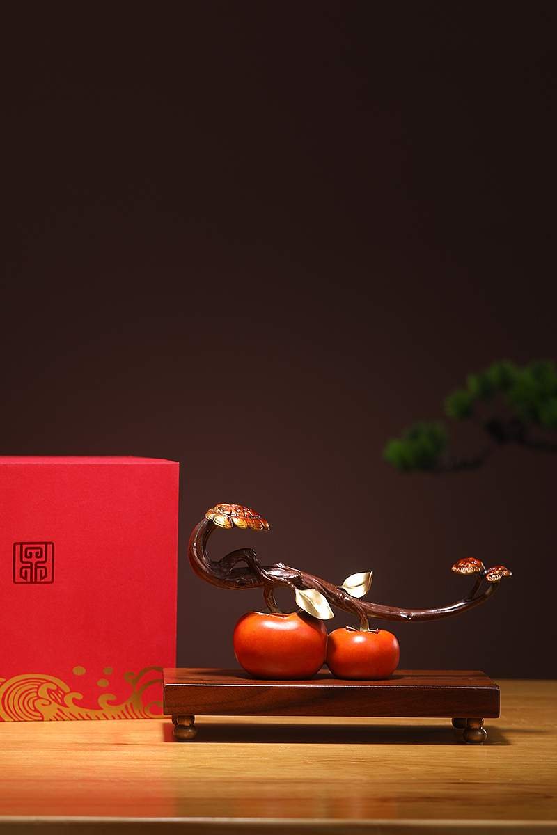 事事如意铜摆件产品拍摄