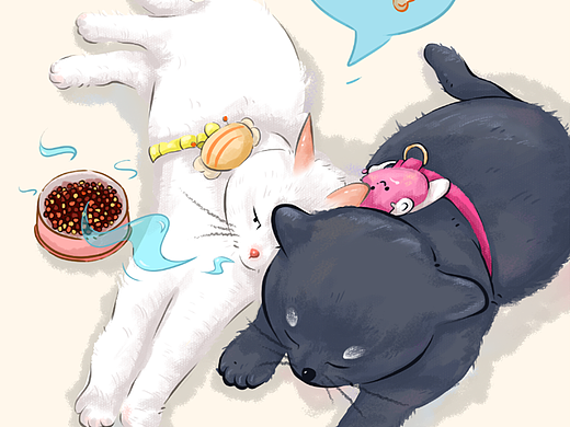 小猫插画教学