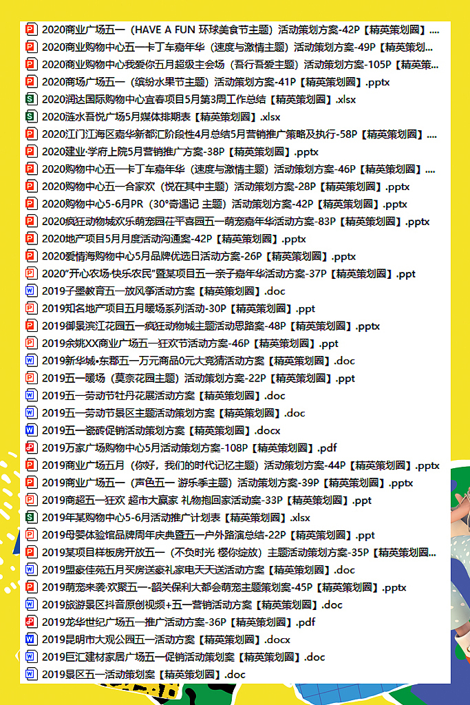 300份2025最新版五一/五月系列营销活动方案