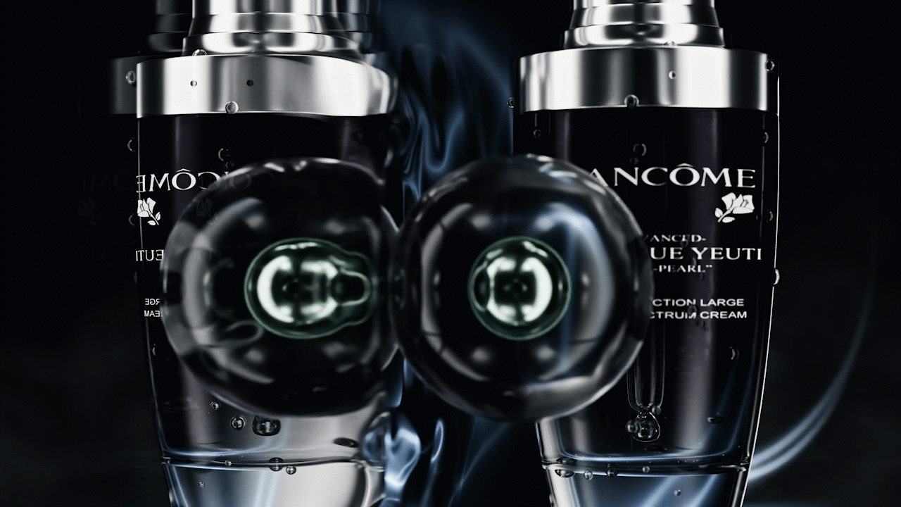 动态设计 - 兰蔻小黑瓶 美妆护肤产品动画