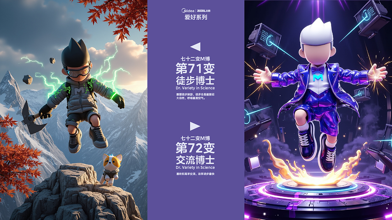 M博之七十二变（图ZMzg3NTY3NTQ0） - IP形象 - 站酷设计师陆邖原创素材 - 站酷ZCOOL