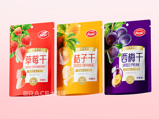水果干袋装包装 蜜饯水果包装 零食包装 休闲食品包装