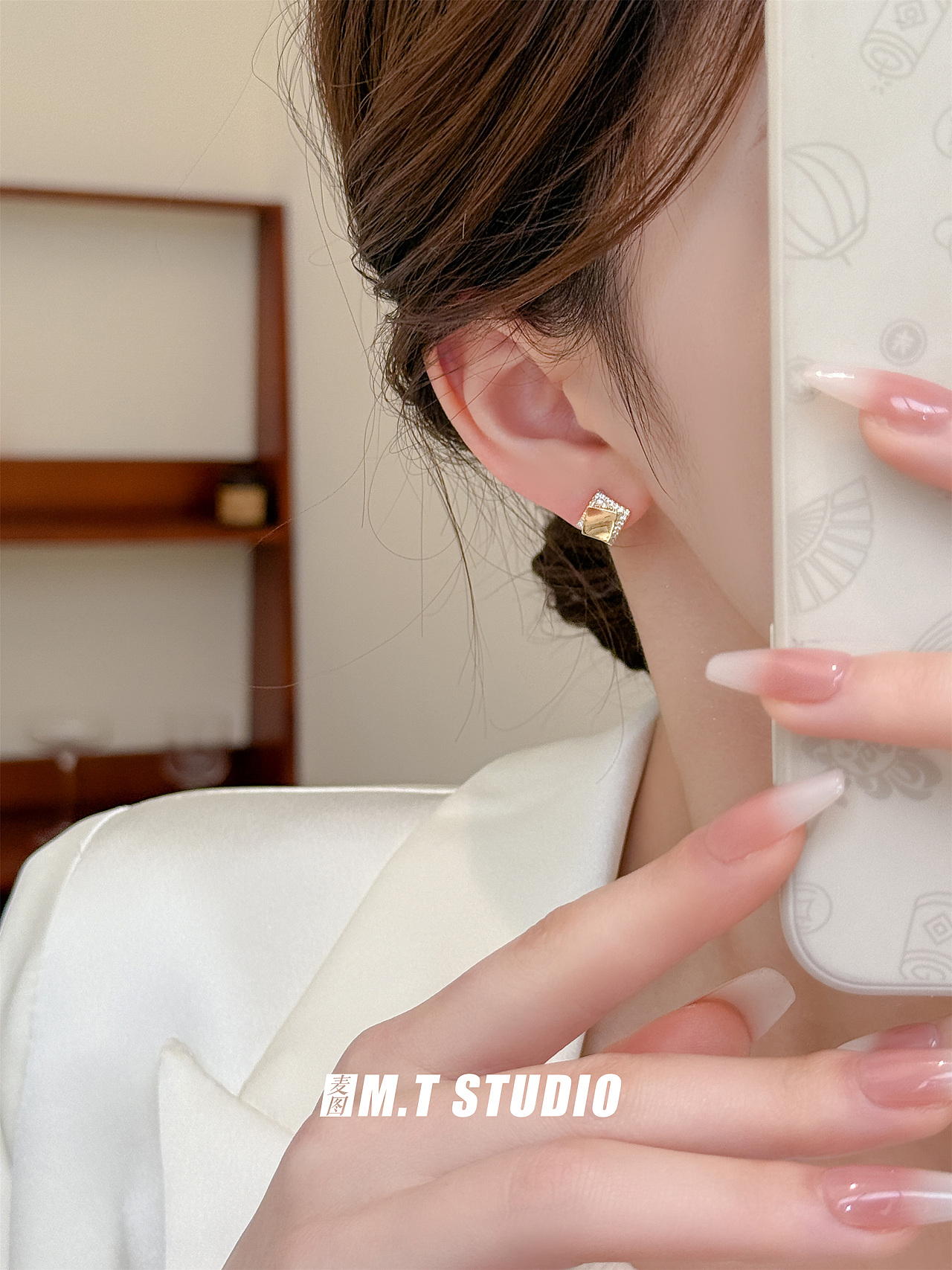 网感手机片饰品丨耳环丨项链丨戒指丨首饰丨产品摄影